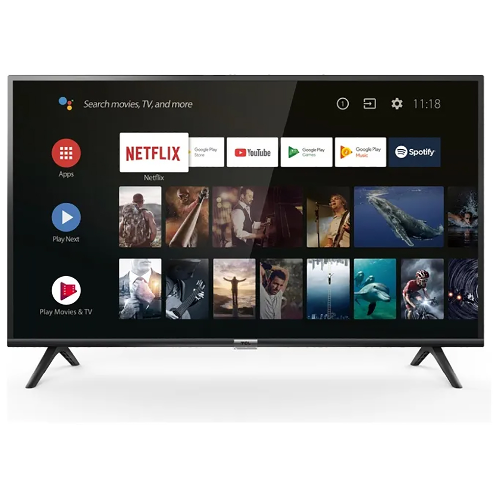 TV LED 32" TCL 32ES560 HDR SMART TV ANDROID WIFI DVB-T2 COLORE NERO
