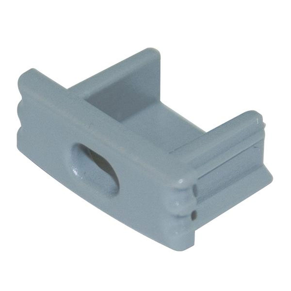 TAPPO DI CHIUSURA CON FORO CENTRALE PER PROFILO ALLUMINIO mod. 16.LTP3011