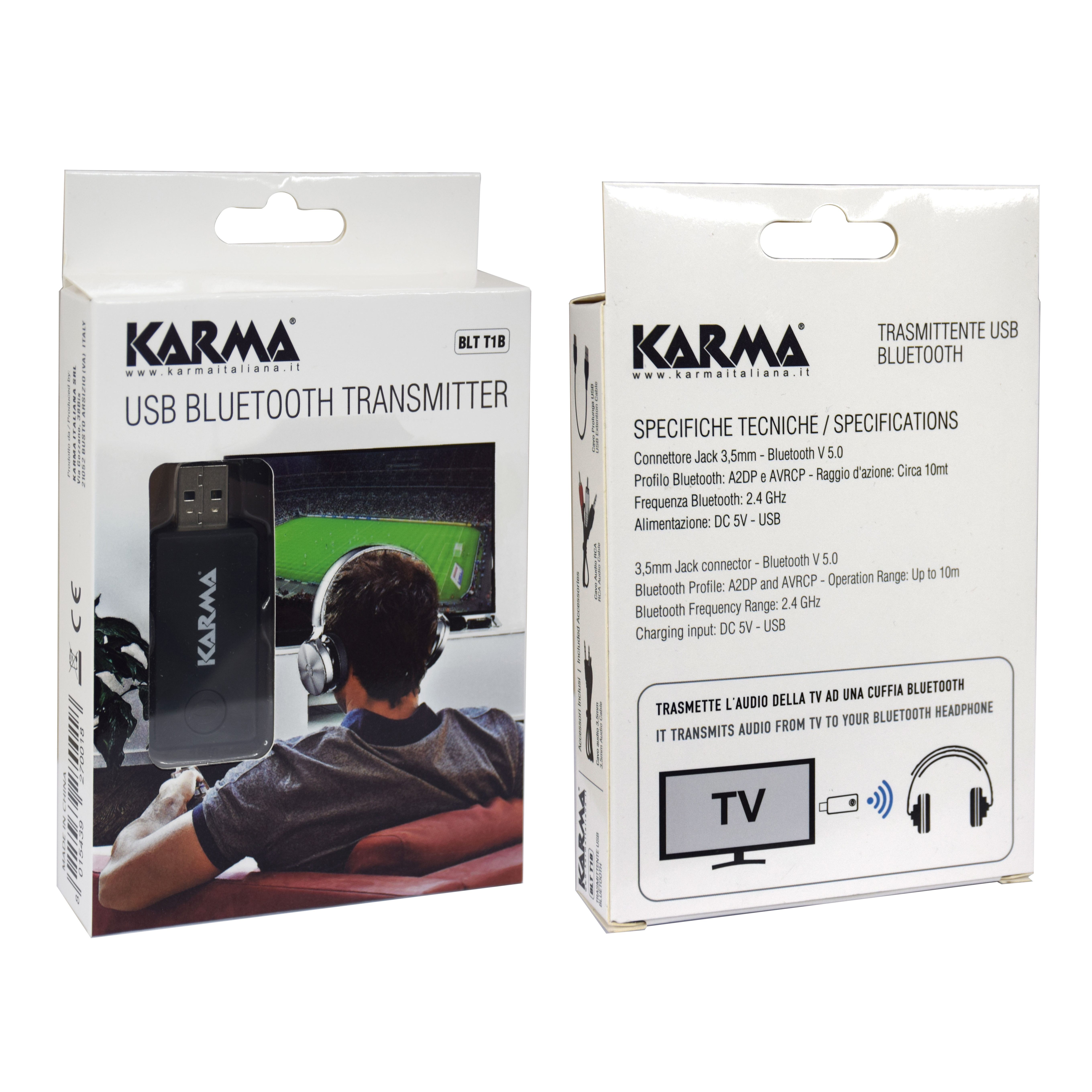TRASMETTITORE BLUETOOTH PER CUFICE KARMA BLT T1B