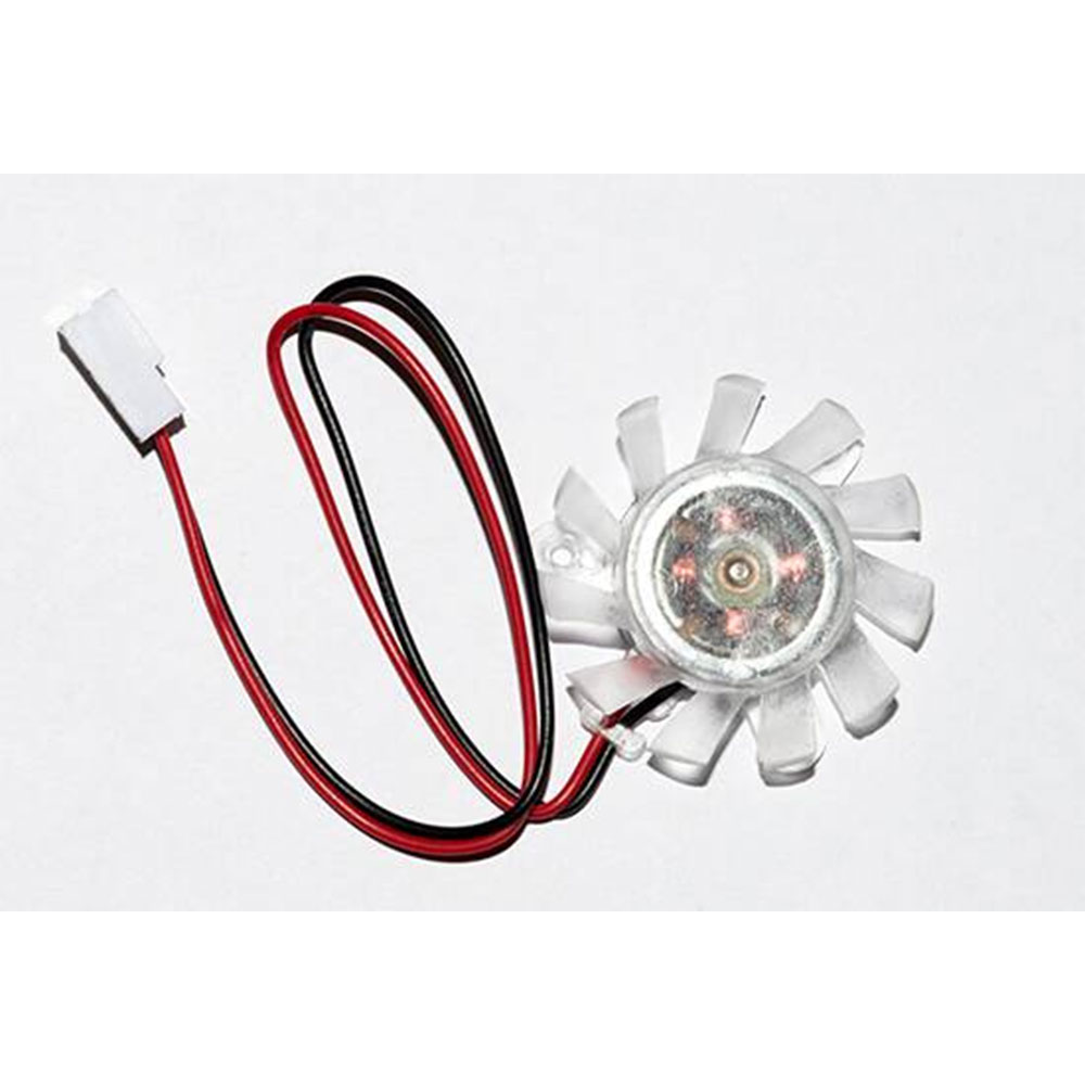 VENTOLA PER VGA TONDA DIAMETRO 36MM 12V 0,13A 4000RPM CONETTORE 2 POLI