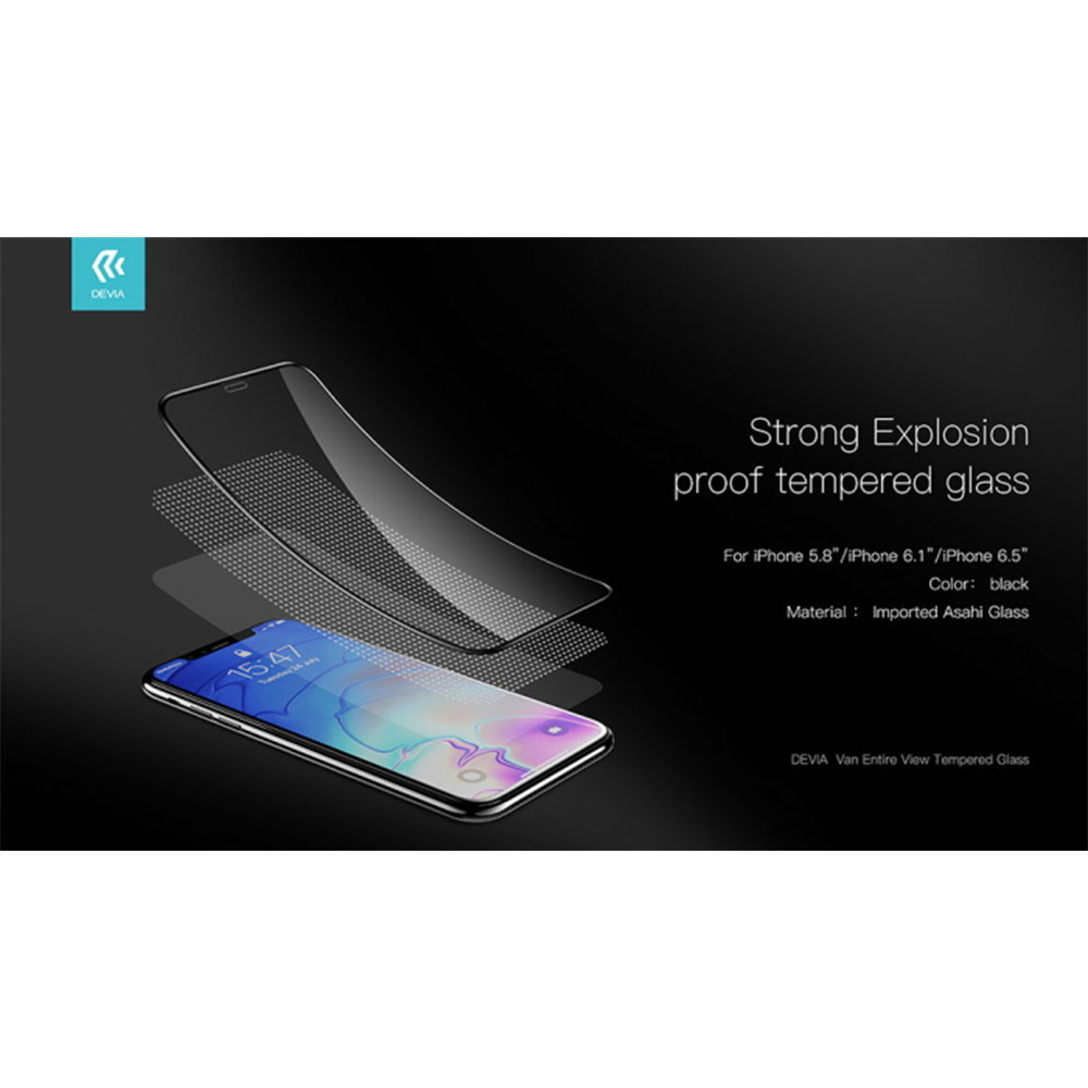 DEVIA PELLICOLA IN VETRO TEMPERATO FULL SCREEN 9H 0.26mm PER SMATHPHONE APPLE IPHONE SE 2020