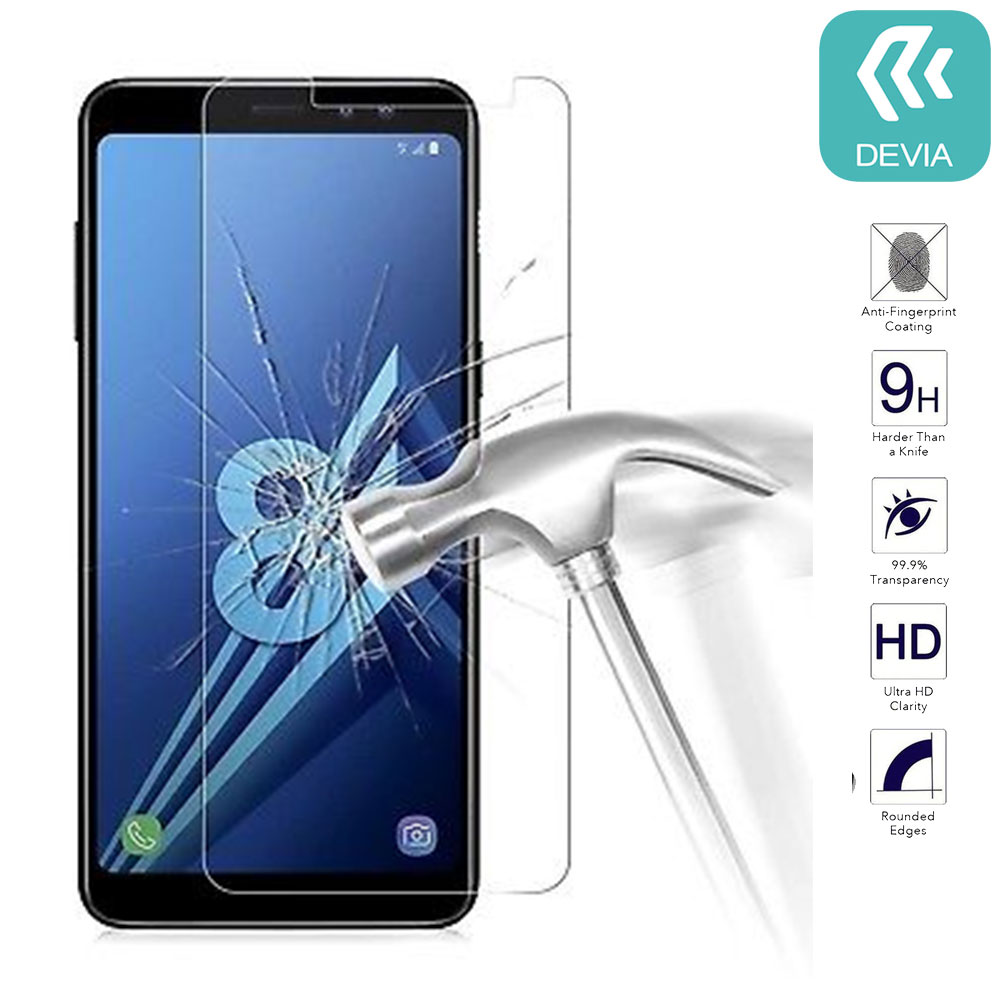 DEVIA PELLICOLA IN VETRO TEMPERATO 9H 0.26mm PER SMATHPHONE SAMSUNG GALAXY A5 2018 (SM-A530)
