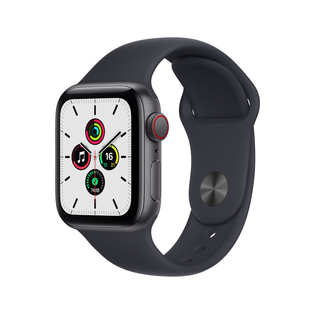 SMARTWATCH APPLE Watch SE (1  gen.) GPS Cassa in Alluminio Grigio Siderale con Cinturino Sport Mezzanotte - 44 mm (MKQ63TY/A)