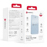 POWER BANK CON MagSafe Forcell F-Energy SuperSlim F5K8 QC4.0 PD3.0 15W 5000mAh COLORE AZZURRO