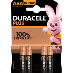 BATTERIE DURACELL PLUS 100 MINISTILO LR03/MN2400 AAA CONF. 4PZ