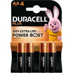 BATTERIE DURACELL PLUS POWERBOOST STILO AA LR6 / MN1500 AA CONF. 4PZ