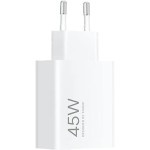 CARICABATTERIE XIAOMI Turbo Charging Power QC3.0 45w BHR07SLEU (TYPE-A) COLORE BIANCO