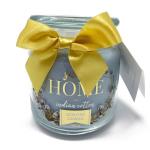 CANDELA PROFUMATA GIARA PICCOLA LIGHT BLU COTONE INDIANO 400gr profumazione bucato fresco 80h durata