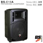 CASSA ACUSTICA BI-AMPLIFICATA 2 VIE ABS 10" - 400W MUSICALI- 50-20kHzz - 124dBmax. 4 ohm BS-E10A
