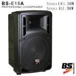 CASSA ACUSTICA BI-AMPLIFICATA 2 VIE ABS 15" - 700W MUSICALI- 45-20kHzz - 128dBmax. 4 ohm BS-E15A
