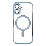 CUSTODIA ELECTRO MAG COVER TRASPARENTE PROTEZIONE FOTOCAMERA E BORDI CON MAGSAFE ( BLU ) PER iPhone 17