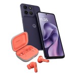 BUNDLE MOTOROLA MOTO G17 (XT2623-2) 4G DISPLAY 6.56" 8GB/256GB COLORE EVENING BLUE + MOTO BUDS CORAL PEACH (XT2443-1) GARANZIA TIM