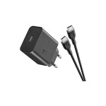 CELLULARLINE CARICABATTERIE Super Fast Charging 45W PD + CAVO USB-Type-C 1Mt COLORE NERO