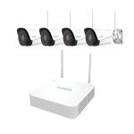 KIT UNIARCH Wi-Fi (KIT-104LSW-4F40) 1x VIDEOREGISTRATORE NVR 4 CANALI Wi-Fi + 4x TELECAMERA BULLET IP Wi-Fi 2MP