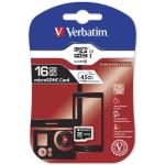 MEMORIA VERBATIM MICRO SD TRANSFLASH HC 16GB Classe 10 44010