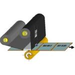 RIBBON WAX CERA NERO "Nastro Carbografico" 110mm x 300 mt AN.25 INCHIOSTRAZIONE "OUT" (esterno)