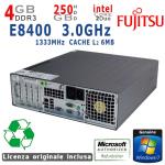 PC RICONDIZIONATO FUJITSU ESPRIMO E5731 E-STAR5 SFF INTEL CORE 2 DUO E8400 6M Cache 3.0GHZ - 1333 MHz FSB/4GB DDR3/HDD 250GB/SVGA Intel GMA 4500/DVD-RW/LAN 10/100/1000Mbit/WIN 7 HOME 64Bit