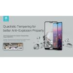 DEVIA PELLICOLA Explosion-Proof Full SILK Screen PER SMATHPHONE HUAWEI P20 COLORE NERO (DETGFP20638B)