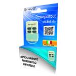 RADIOCOMANDO BRAVO UNIVERSALE APRICANCELLO ELETTRICO AUTOAPPRENDENTE PASSEPARTOUT MULTIFREQUENZA 433-868 Mhz 4 BANCHI DI MEMORIA (90502199)