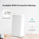 ROUTER 4G LTE WI-FI AC1200 MERCUSYS MB230-4G -300MBPS 2.4GHZ/867MBPS 5GHZ 4G+ 1P WAN/LAN GIGABIT-1P LAN GIGABIT - ANT.INT