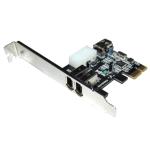 SCHEDA PCI-E FIREWIRE WELLY PRO 2x PORTE ESTERNE 1x PORTA INTERNA IEEE-1394 6P CM-IOD-1030