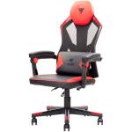 SEDIA GAMING ITEK 4CREATORS CF50 PVC + MESH, SCHIENALE RECLINABILE, CUSCINO LOMBARE, NERO ROSSO