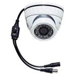 TELECAMERA DOME 2Mpx 2in1 AHD/CVBS 1080P IP65 L.FISSA 3,6mm, 26LED, CMOS 1/2,8" Sony Exmor IMX322, COLORE BIANCO