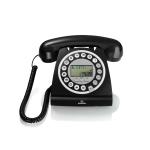 TELEFONO FISSO BRONDI HALLO VINTAGE DISPLAY CALLER ID, VIVAVOCE COLORE BIANCO