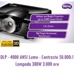 VIDEOPROIETTORE BENQ SH940 PROFESSIONALE Full-HD 3D 50.000:1 - 4.000 ANSI Lume - LAMPADA 300W 3.000 ORE - USATO