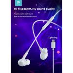 AURICOLARE DEVIA DEEPLTA243 MICROFONO E CONTROLLI COLORE BIANCO LIGHTNING PER APPLE 7 - 8 - X - 11 - iPad