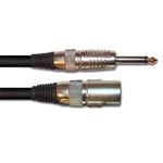 Cavo audio professionale BS cablato XLR3 Maschio / JACK mono Maschio   6.3mm per diffusori acustici - 6Mt.