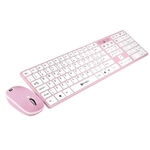 KIT KEYTECK TASTIERA + MOUSE PS-2/USB 2in1 ULTRAFLAT COLORE PINK KB-226MPK