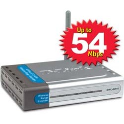 D-LINK AMPLIFICATORE DI SEGNALE WIRELESS 54MB DWL-G710
