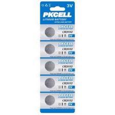 BATTERIA PILA A BOTTONE LITIO 3.0V CR2032 CONF.5PZ