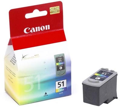 CARTUCCIA CANON CL-51 COLORE ORIG. IP2200/MP150 7ml x 3
