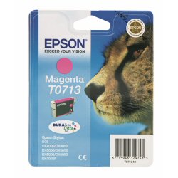 CARTUCCIA INK-JET EPSON MAGENTA GHEPARDO ORIGINALE C13T07134020 STYLUS DX4000, DX4450, DX7000F, SX115,  STYLUS OFFICE BX300F