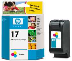 CARTUCCIA HP ORIGINALE COLORE MOD. C6625AE N° 17