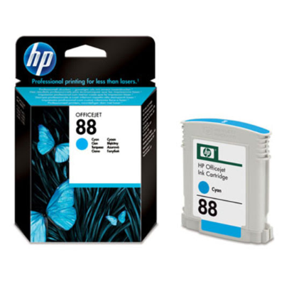 CARTUCCIA HP ORIGINALE CIANO 9ML C9386AE N°88