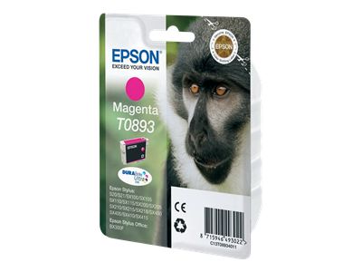 CARTUCCIA INK-JET EPSON MAGENTA SCIMMIA ORIGINALE C13T08934011 STYLUS S20, S21, SX100, SX110, SX200, BX300F
