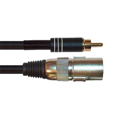 CAVO AUDIO PROFESSIONALE CABLATO XLR3 Maschio / Maschio RCA MONO 6Mt.  XR/6