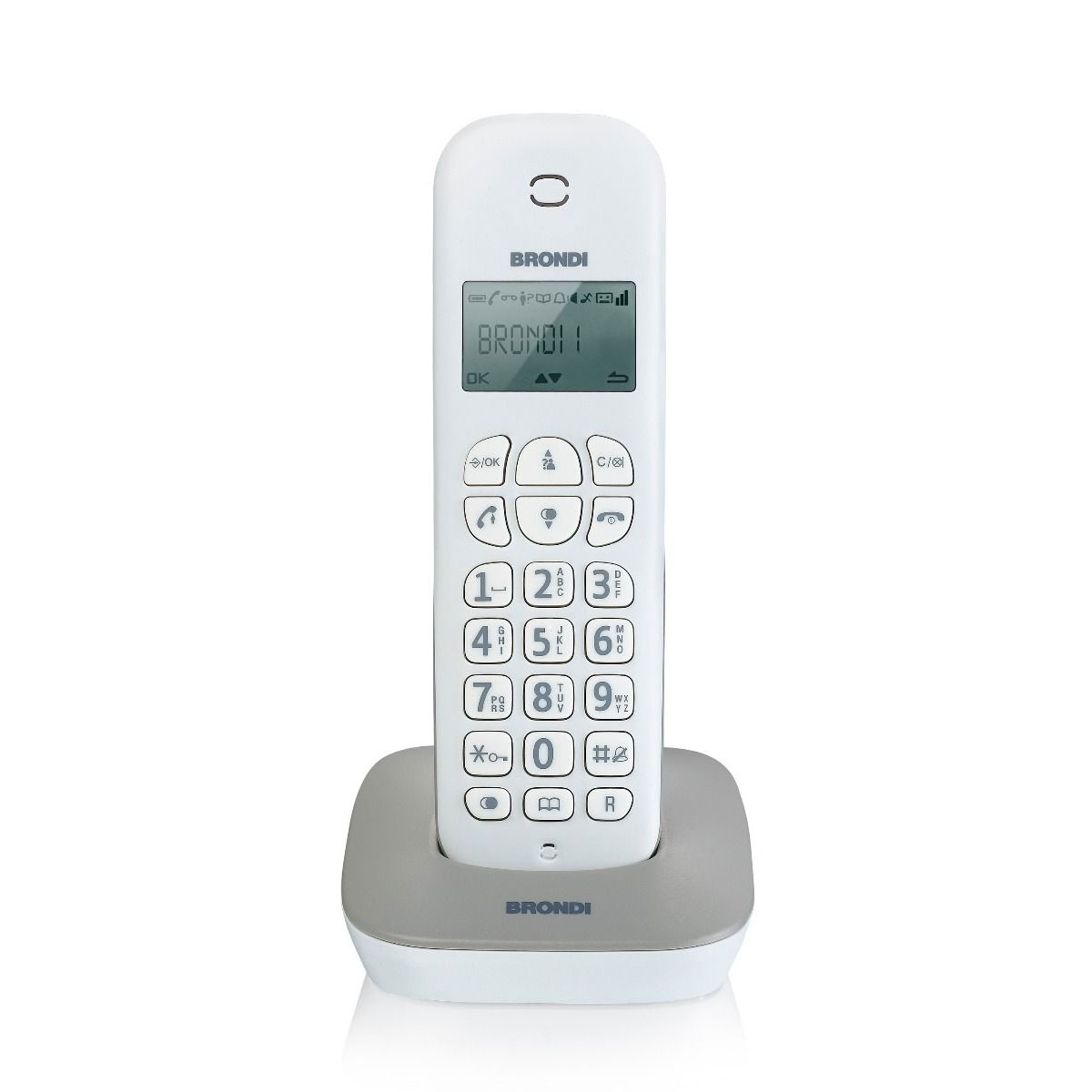 CORDLESS BRONDI GALA BIANCO/GRIGIO CORDLESS DISPLAY RETROILLUMINATO