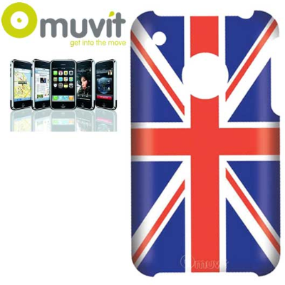 COVER POSTERIORE PER APPLE iPhone 3G/3G S BANDIERA UK + SCREEN PROTECTOR