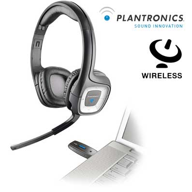 CUFFIA E MICROFONO WIRELESS Plantronics 2.4GHz .Audio 995