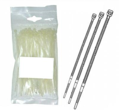 FASCETTE DI NAYLON 20CM LUNGHEZZA (CONF.100PZ) NYT-200