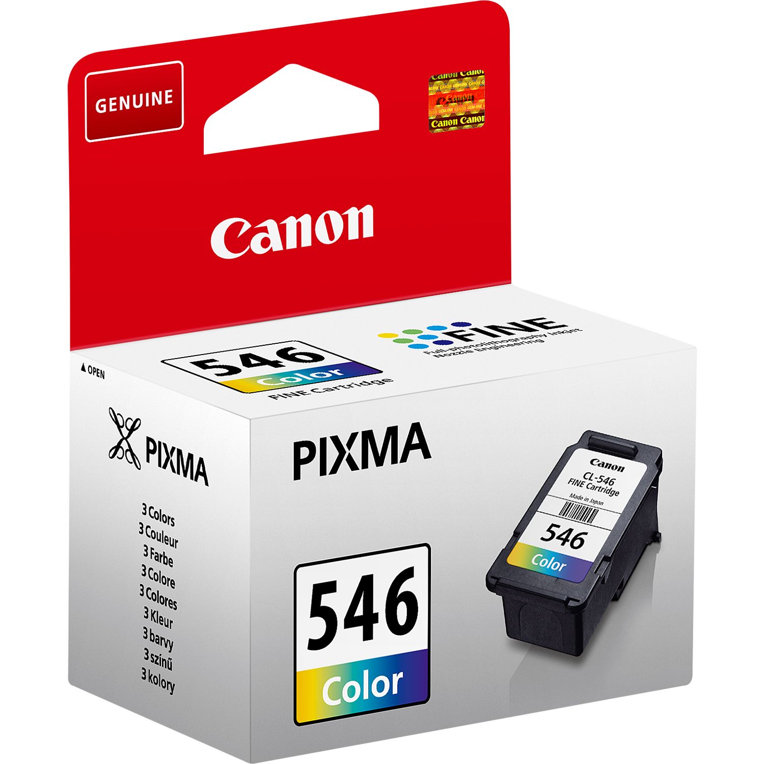 CARTUCCIA CANON CL-546 COLORE ORIGINALE 9 ml. PIXMA MG2450, MG2550, IP2850, MG2950