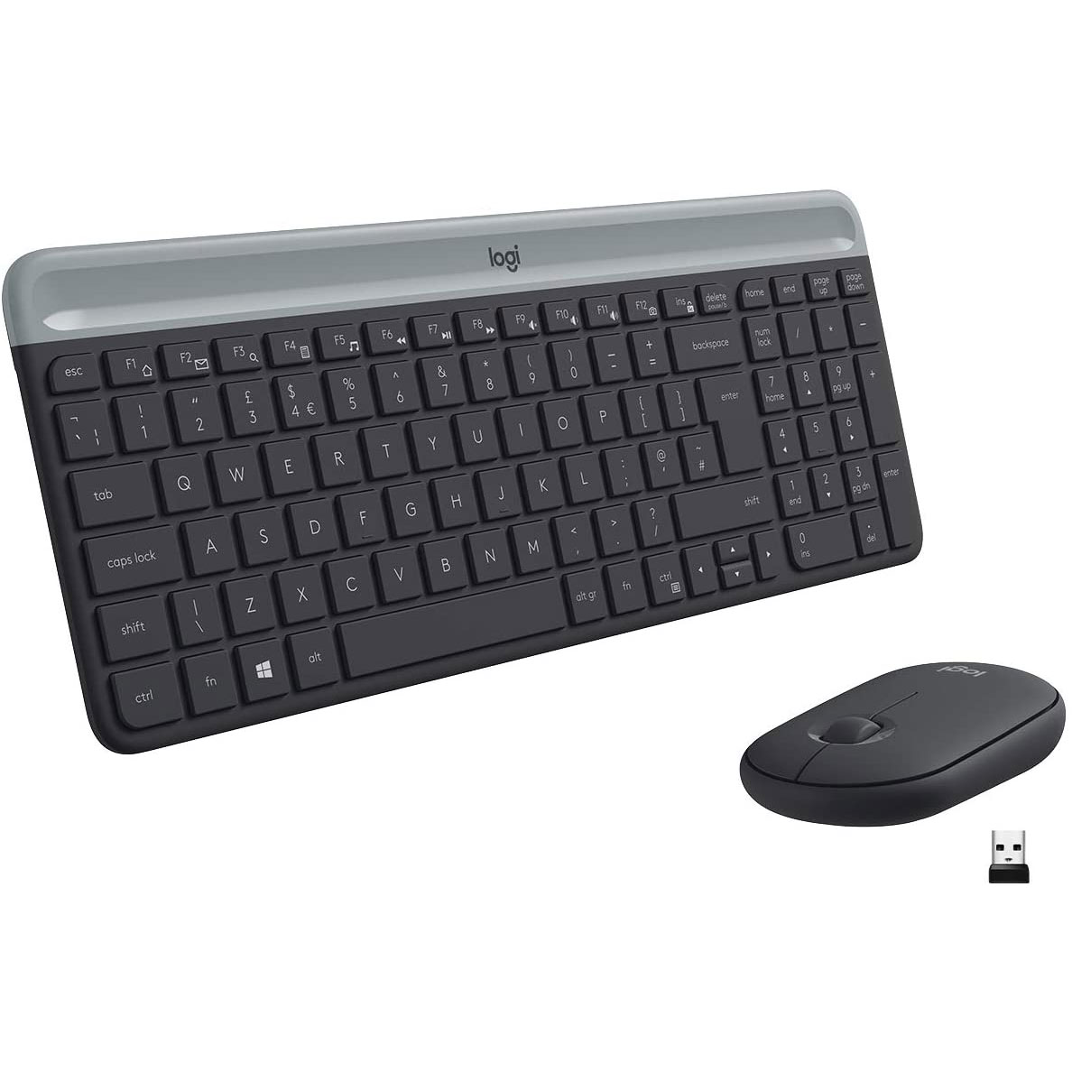KIT LOGITECH MK470 GRAPHITE TASTIERA + MOUSE DESKTOP WIRELESS USB