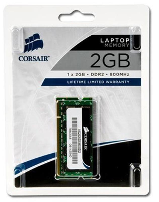 MEMORIA RAM SO-DDR2 2 GB PC 800 CL5 CORSAIR v.s. PER NOTEBOOK