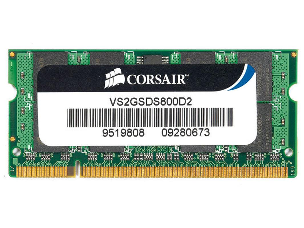 MEMORIA RAM SO-DDR2 2 GB PC 800 CL5 CORSAIR v.s. PER NOTEBOOK