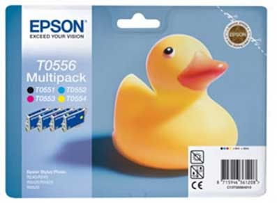MULTIPACK EPSON 4 COLORI (C M Y BK) R240-R245-RX420-RX425-RX520 T0556