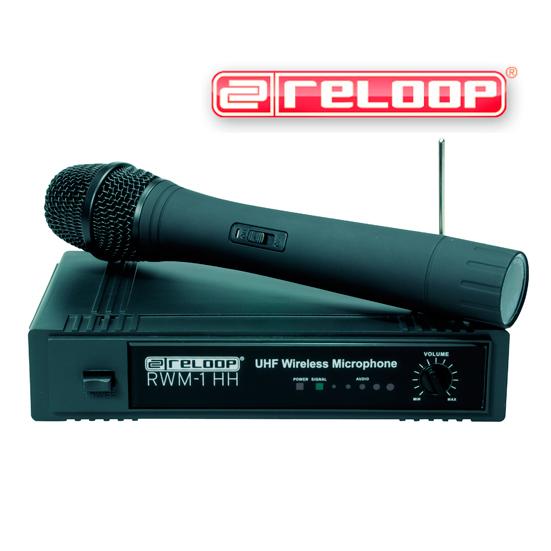 RADIOMICROFONO PROFESSIONALE RELOOP RWM1 HH UHF 863.9mHZ + RICEVITORE